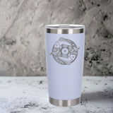 White Thermal Metal Coffee Cup