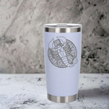 White Thermal Metal Coffee Cup