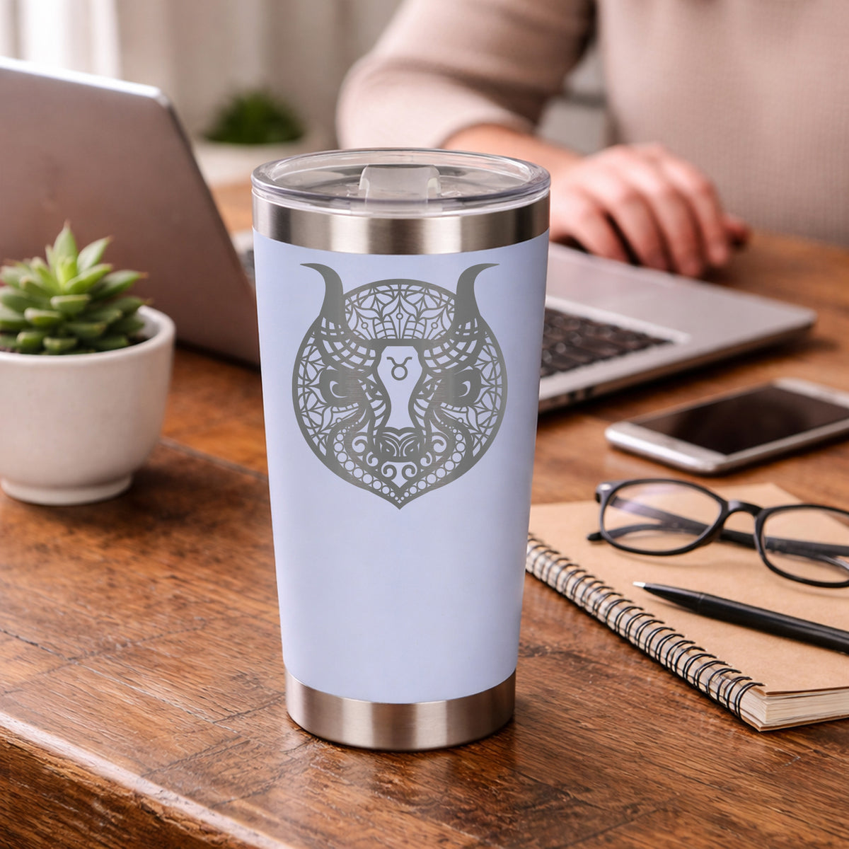 White Thermal Metal Coffee Cup
