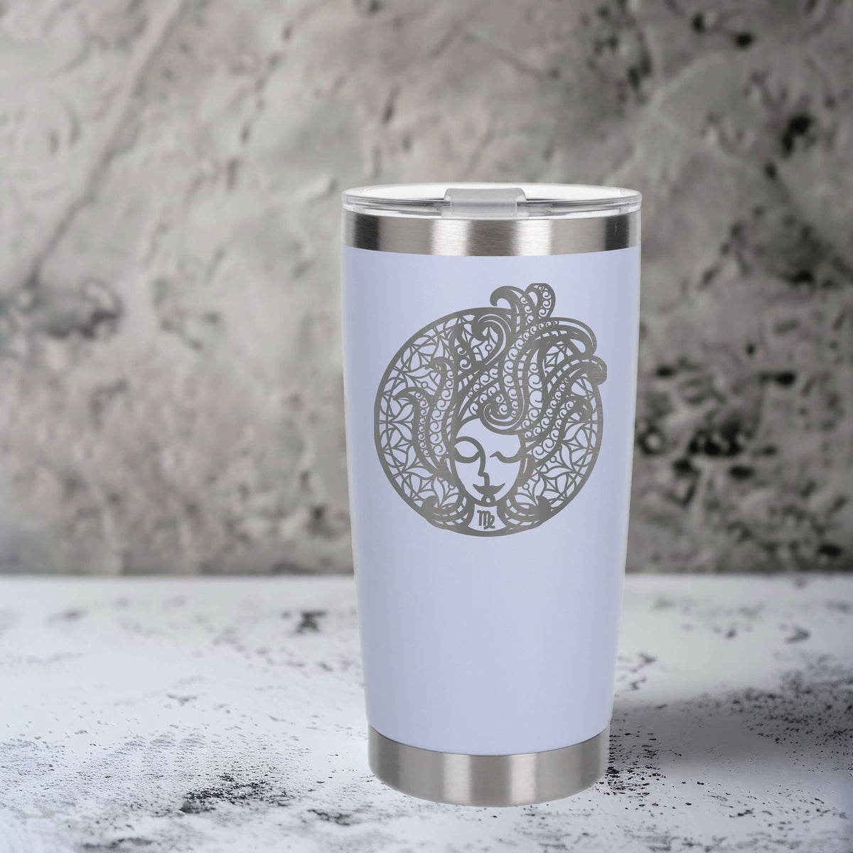 White Thermal Metal Coffee Cup