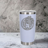 White Thermal Metal Coffee Cup