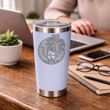 White Thermal Metal Coffee Cup