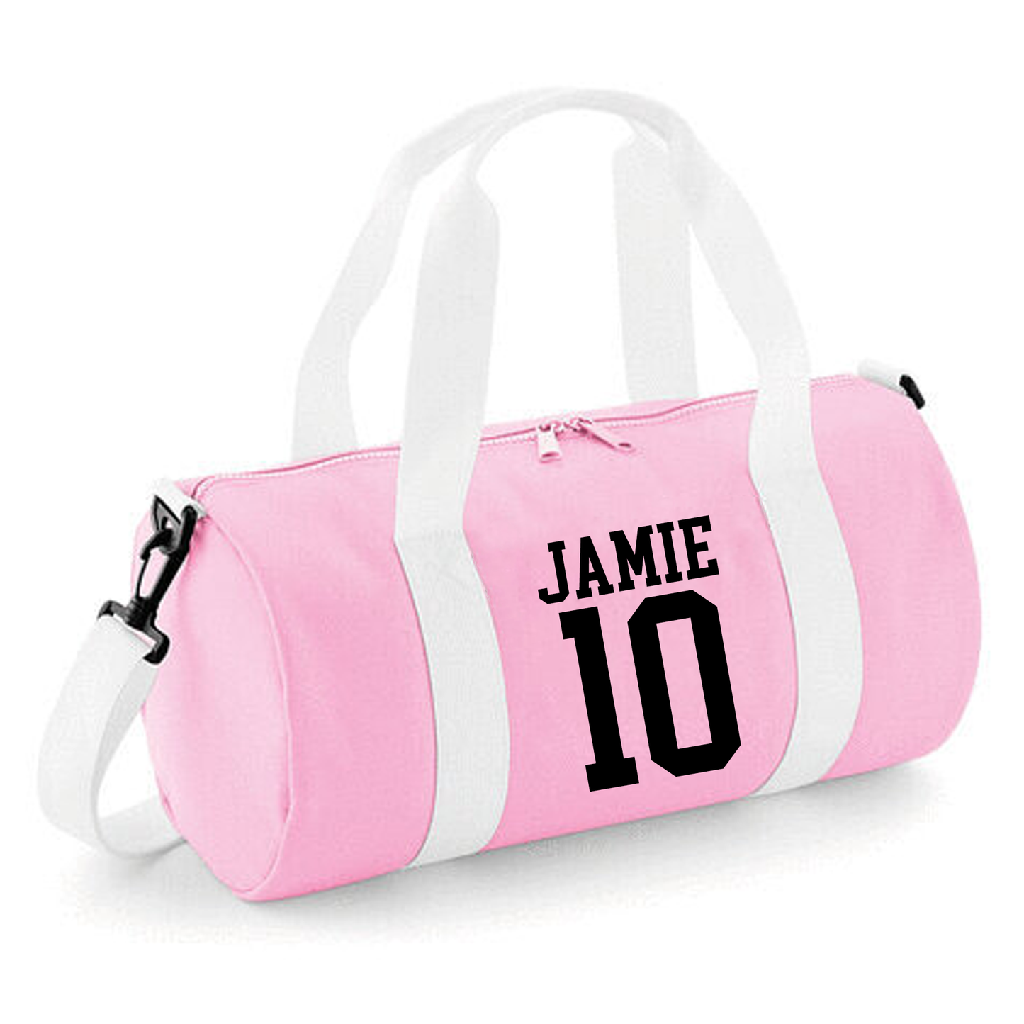 Personalised Name & Number Design Barrel Bag, Sports Durable Holdall