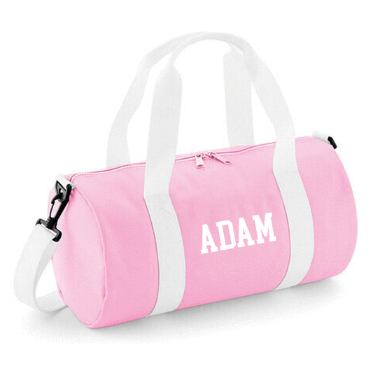 Personalised Name Design Barrel Bag ideal Sports Bag for Kids