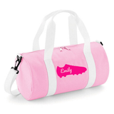 Personalised Football Boot Barrel Bag | Kids Sports Holdall with Name