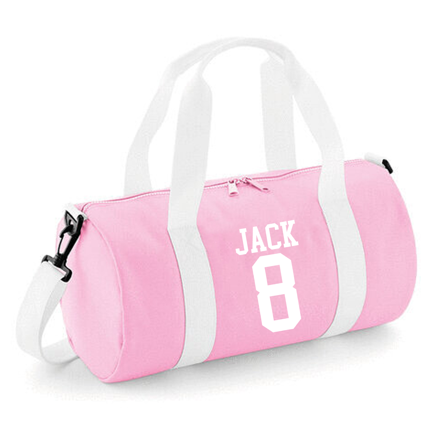 Personalised Name & Number Design Barrel Bag, Sports Durable Holdall