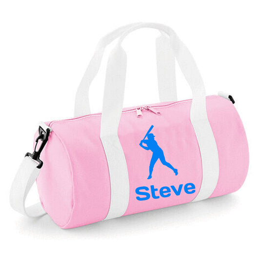 Personalised Baseball Barrel Bag for Kids - Lightweight Holdall for Kid