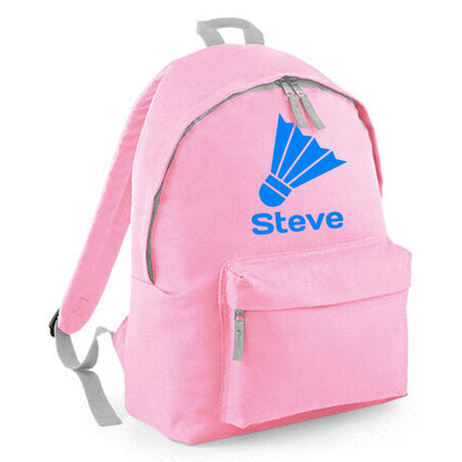 Personalised Badminton Backpack, Kids Rucksack Bag with Name