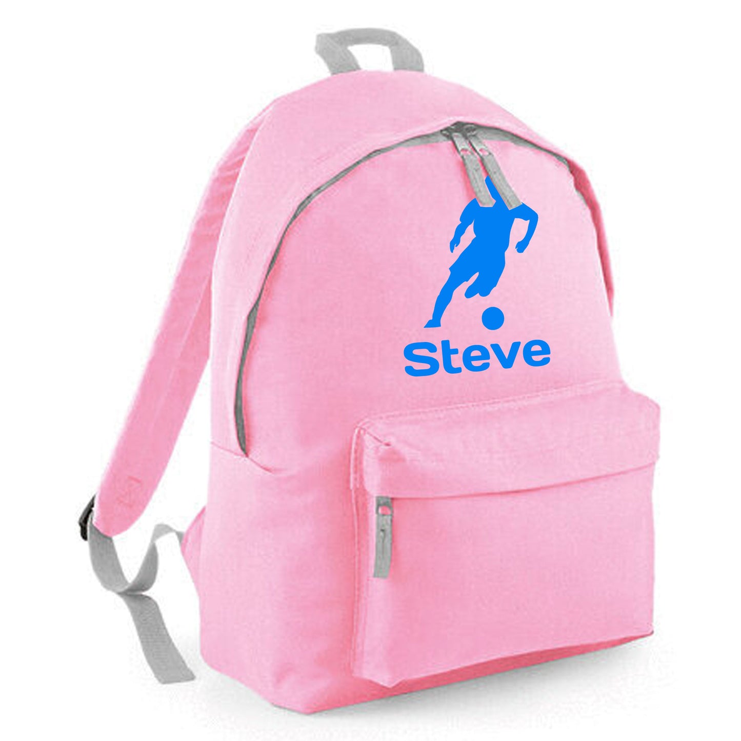 Personalised Footballer Design Backpack Kids Rucksack with Name
