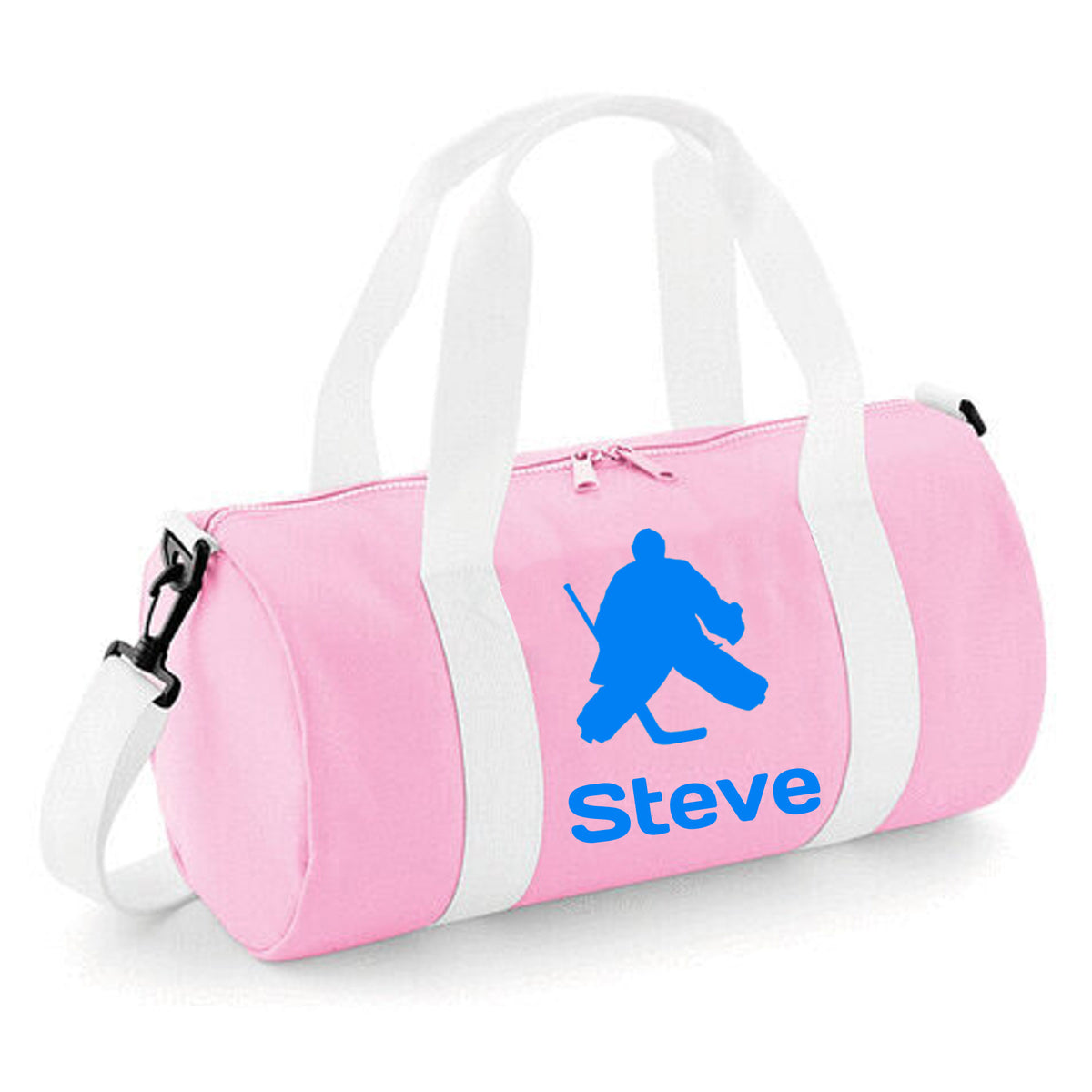 Personalised Ice Hockey Barrel Bag | Kids Sports Holdall with Name
