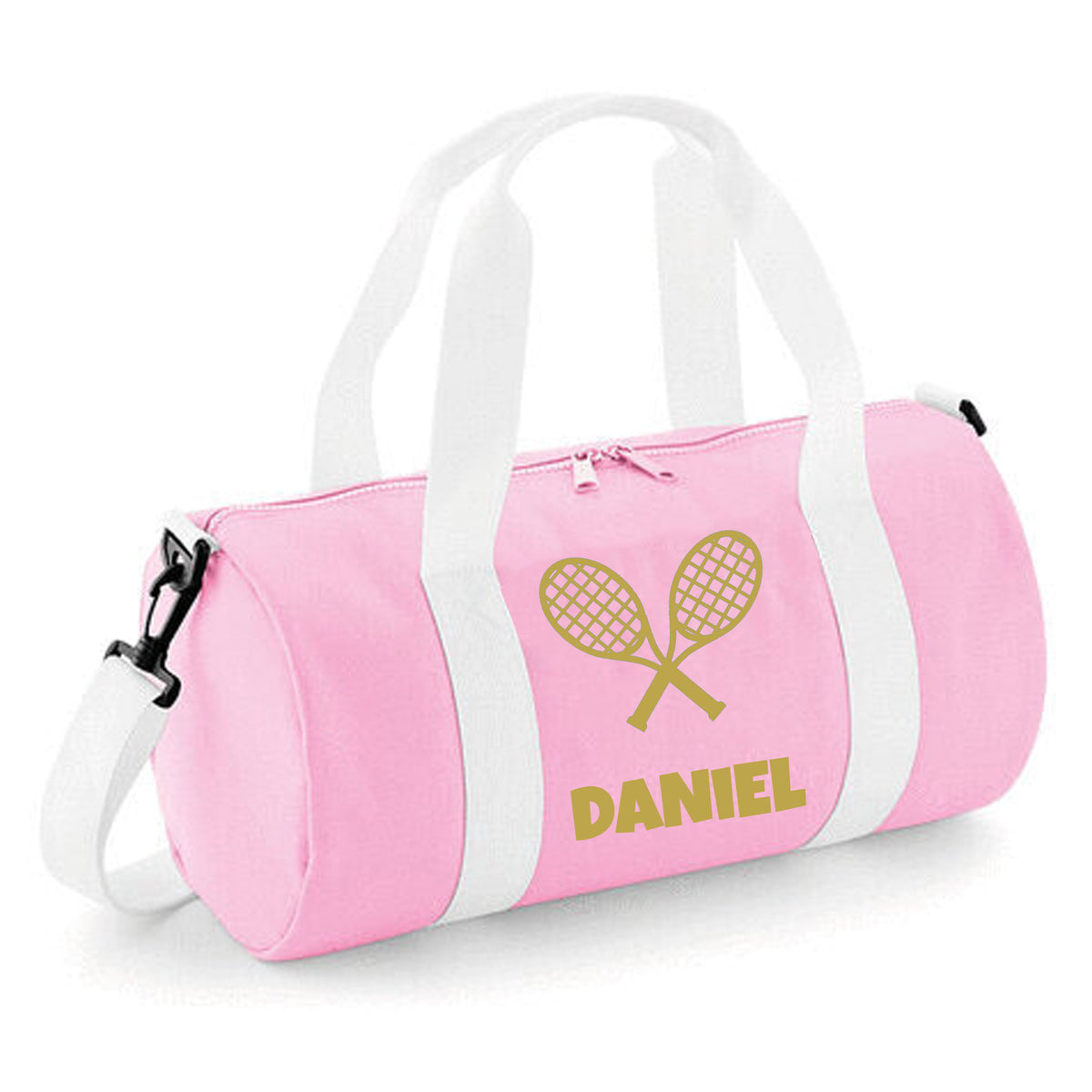 Personalised Tennis Design Barrel Bag | Kids Sports Holdall with Name