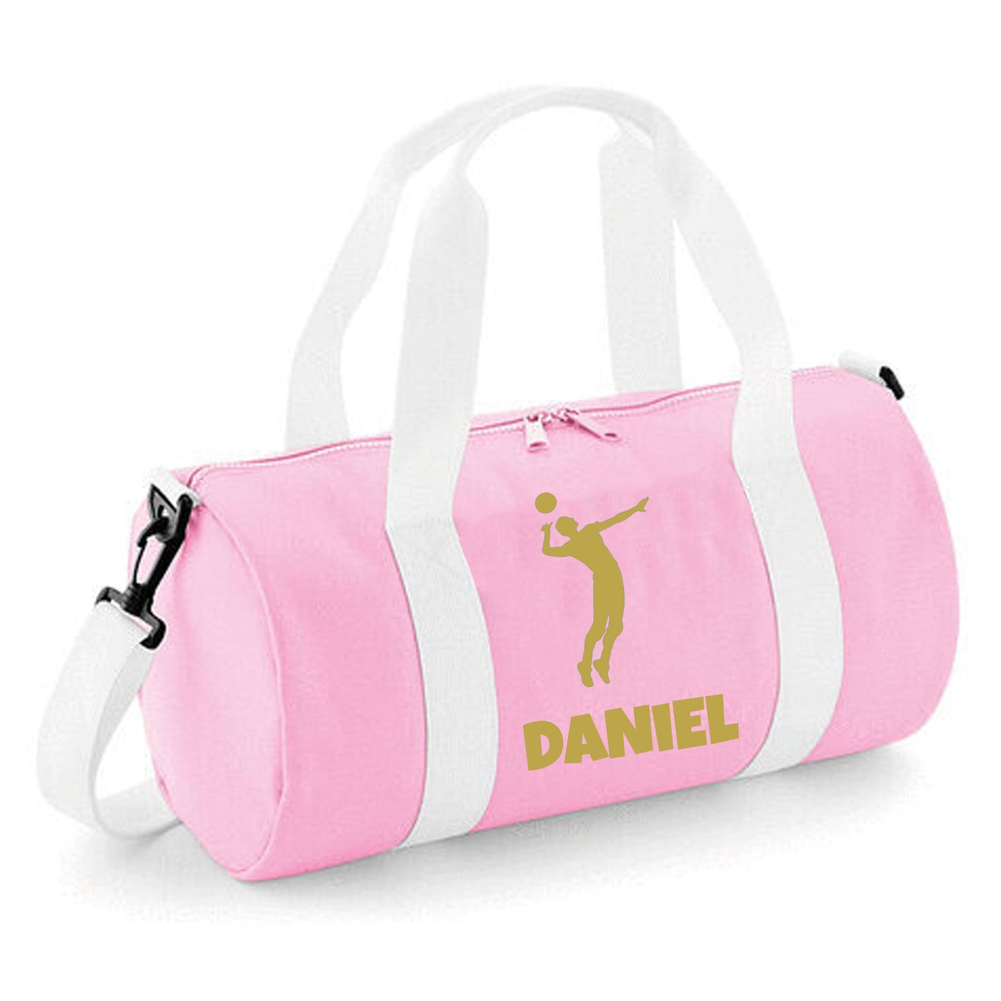 Personalised Volleyball Barrel Bag, Kids Sports Bag with Name