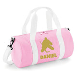 Personalised Ice Hockey Barrel Bag | Kids Sports Holdall with Name