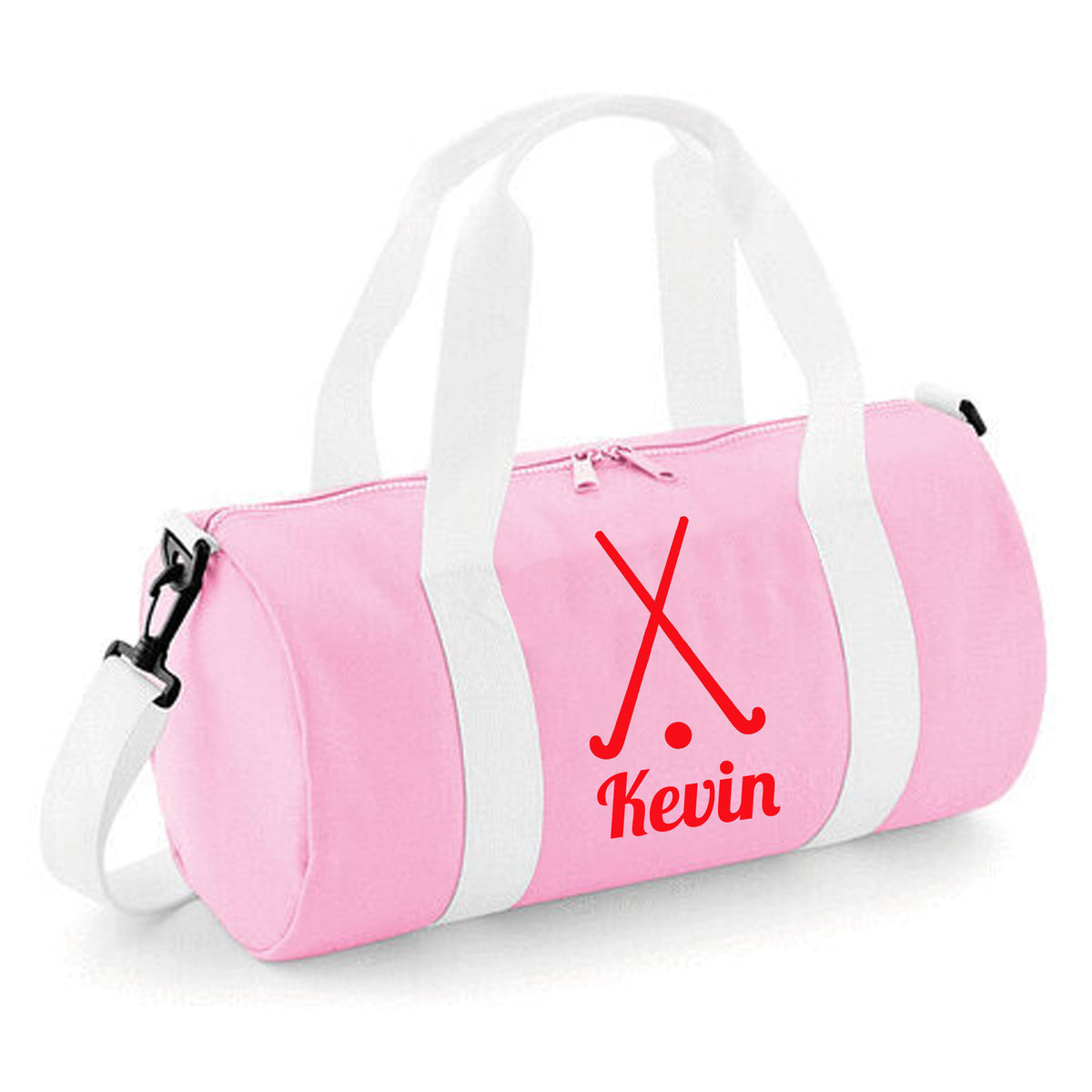 Personalised Hockey Sticks Barrel Bag | Kids Sports Holdall with Name
