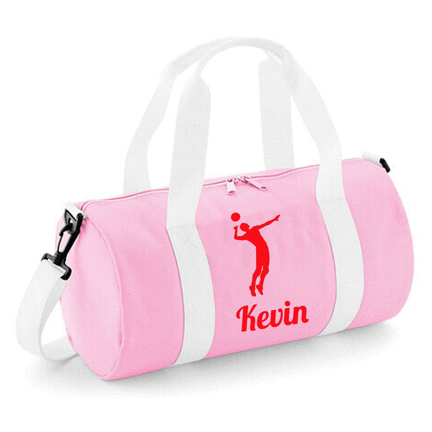 Personalised Volleyball Barrel Bag, Kids Sports Bag with Name