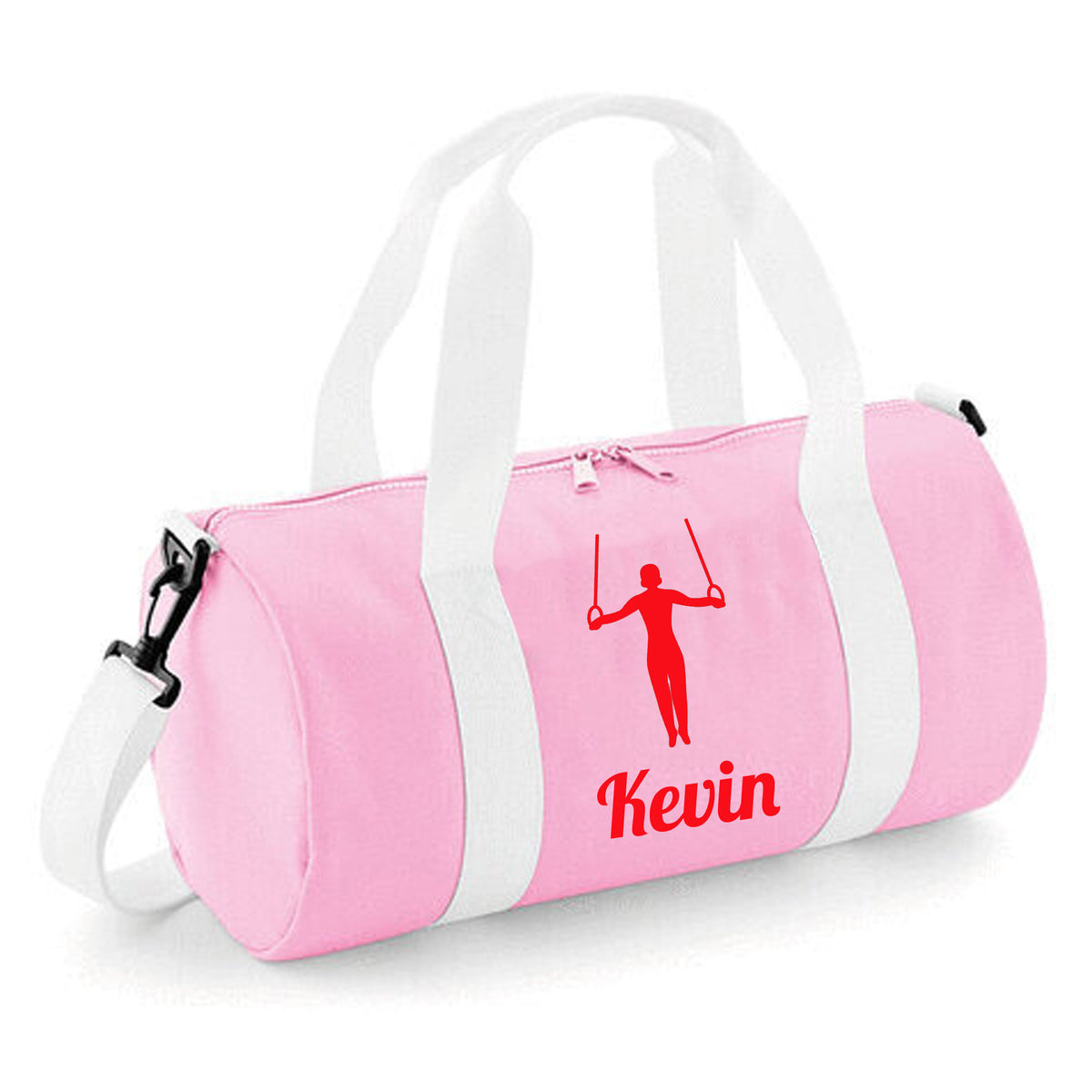 Personalised Gymnast Rings Barrel Bag | Kids Sports Holdall with Name