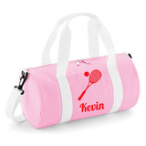 Personalised Squash Bag | Kids Barrel Holdall with Name