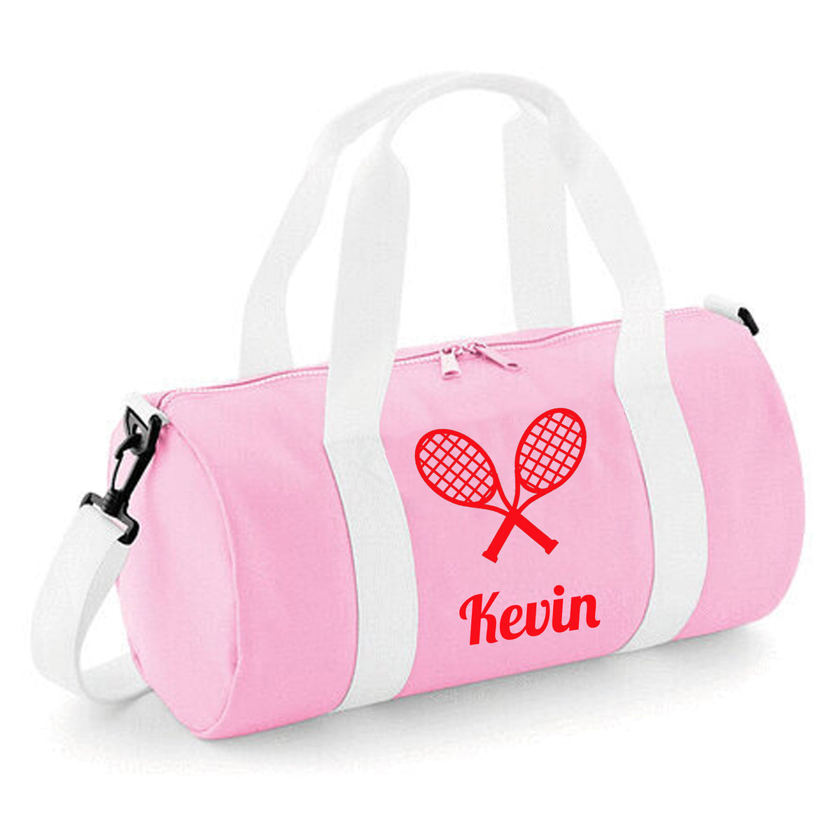 Personalised Tennis Design Barrel Bag | Kids Sports Holdall with Name