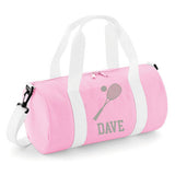 Personalised Squash Bag | Kids Barrel Holdall with Name