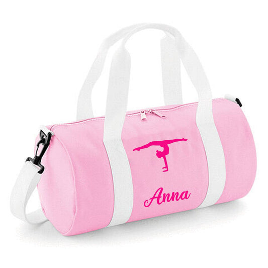 Personalised Gymnastic Barrel Bag 12L Handstand Split Design