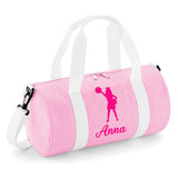 Personalised Cheerleader Barrel Bag | Kids Sports Holdall with Name