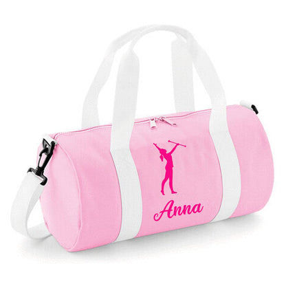 Personalised Baton Twirl Barrel Bag - Lightweight Holdall for Kid