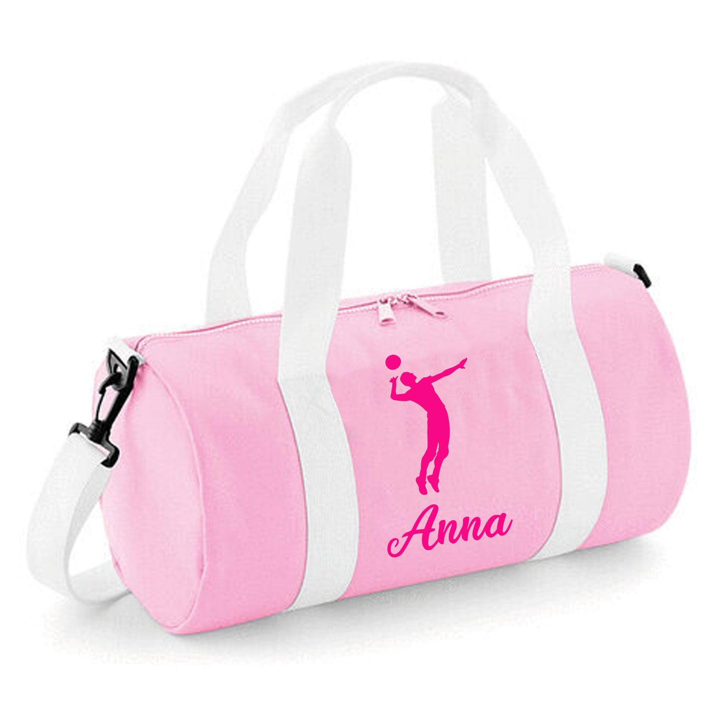 Personalised Volleyball Barrel Bag, Kids Sports Bag with Name