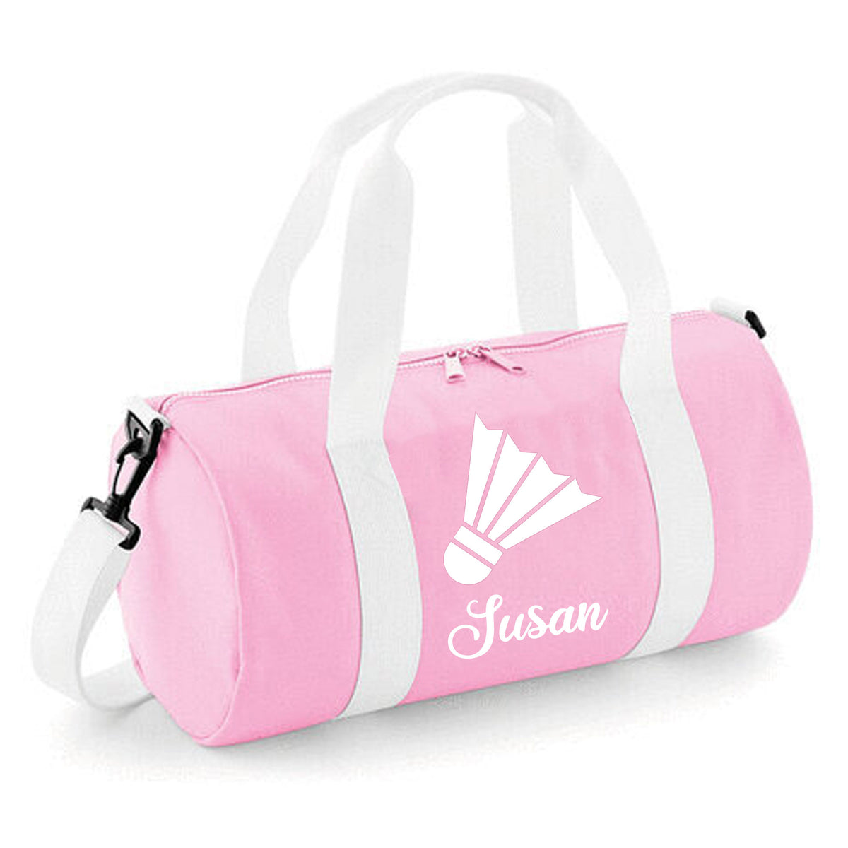 Personalised Badminton Barrel Bag | Kids Sports Holdall with Name