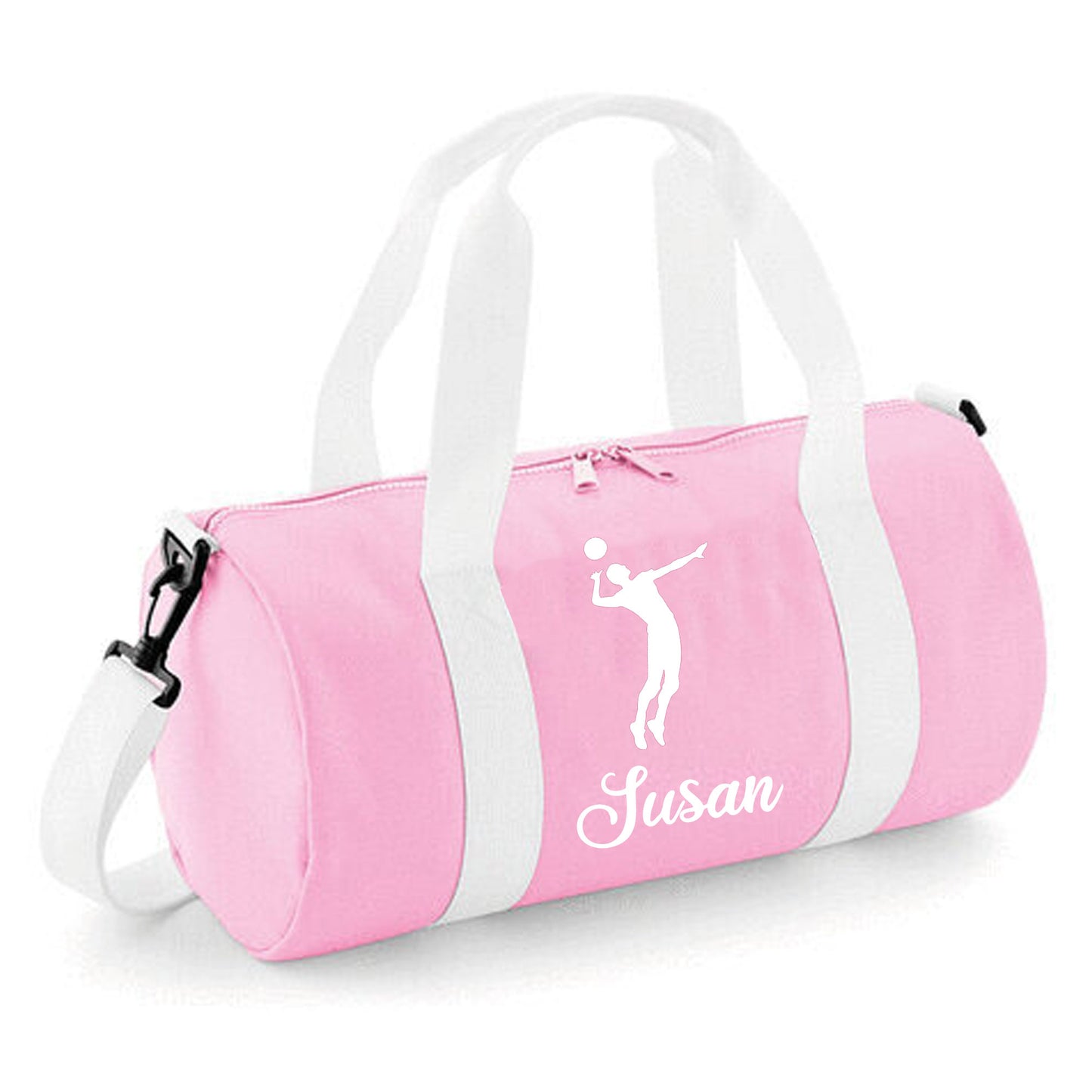 Personalised Volleyball Barrel Bag, Kids Sports Bag with Name