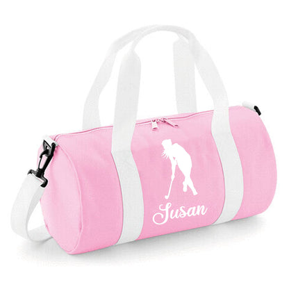 Personalised Hockey Player Barrel Bag 12L - with Name