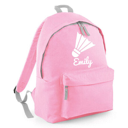 Personalised Badminton Backpack, Kids Rucksack Bag with Name