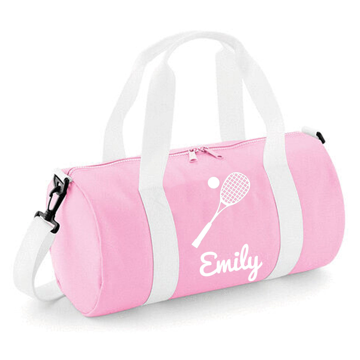 Personalised Squash Bag | Kids Barrel Holdall with Name