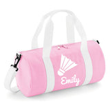 Personalised Badminton Barrel Bag | Kids Sports Holdall with Name