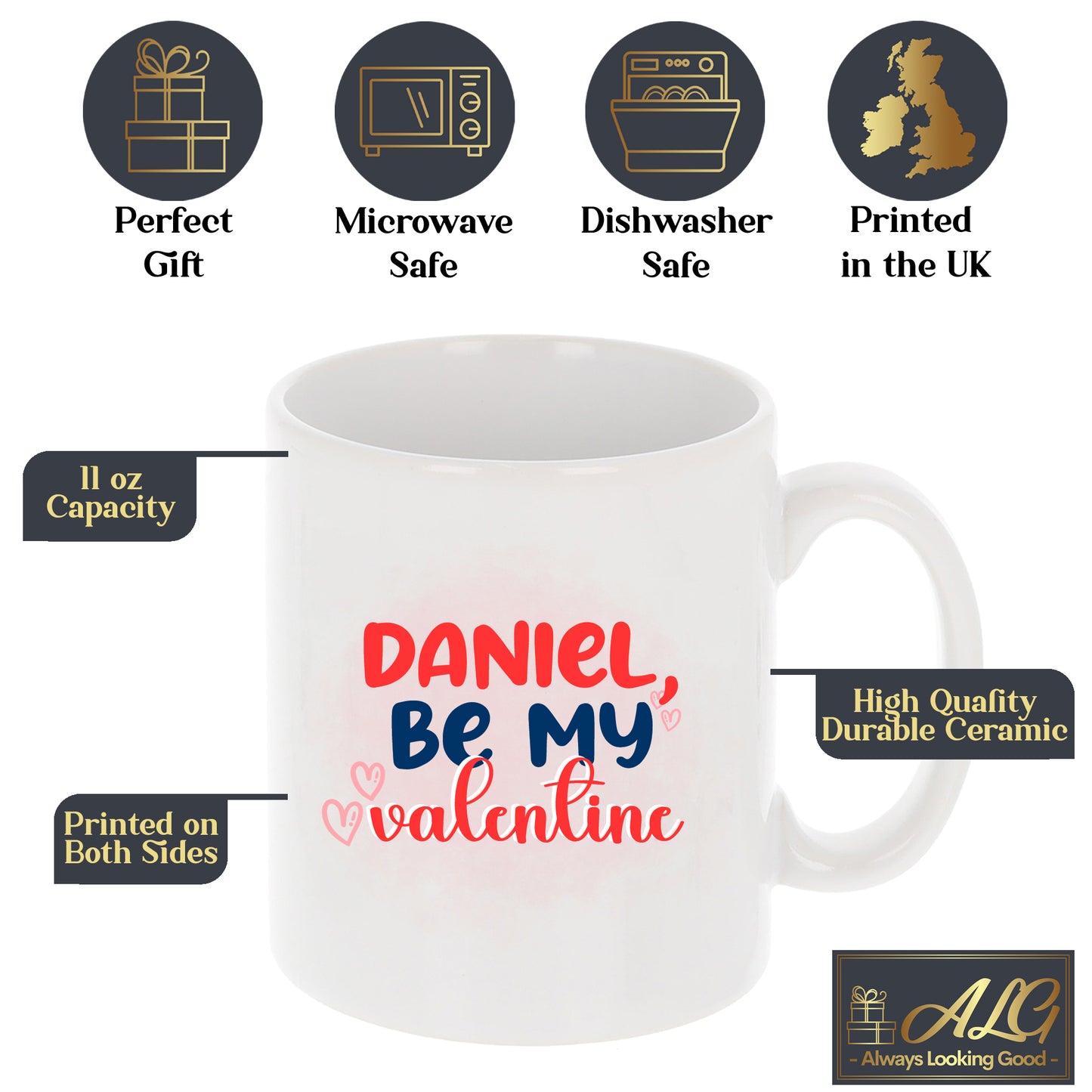 Personalised Be My Valentine Mug Gift  - Always Looking Good -   