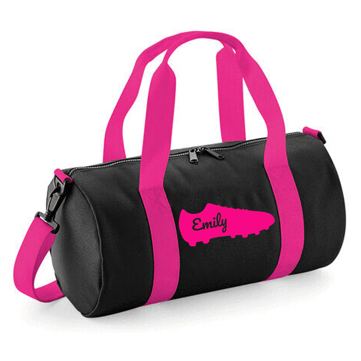 Personalised Football Boot Barrel Bag | Kids Sports Holdall with Name