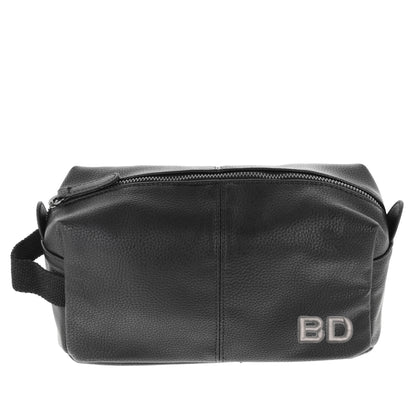 Personalised Leather Wash Bags for Men NU Leather Toiletry Bag