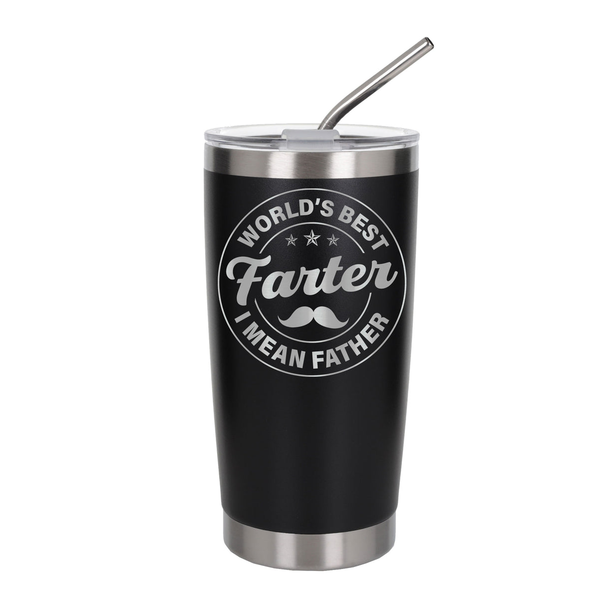 Best Farter I Mean Father Engraved Travel Mug for Dad