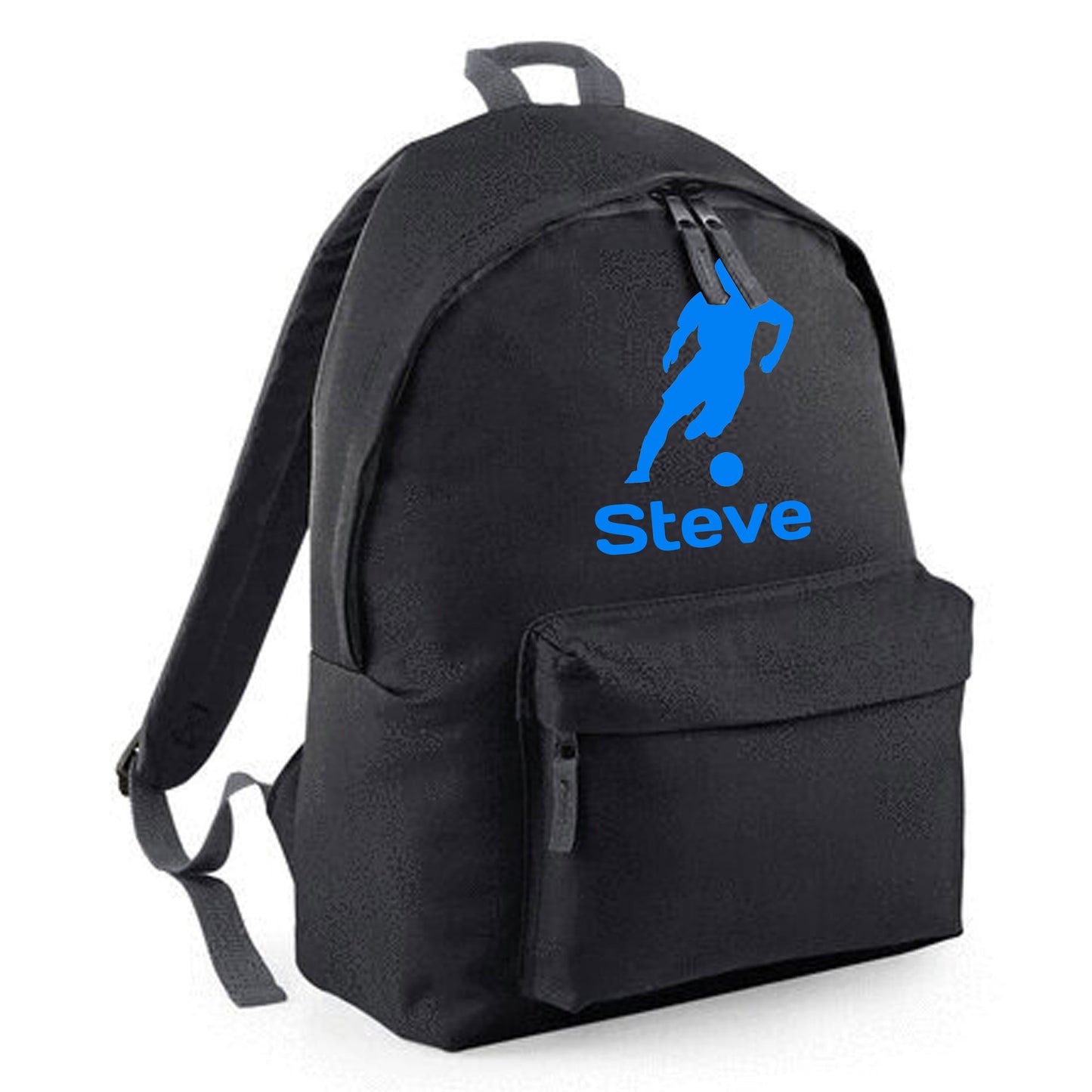 Personalised Footballer Design Backpack Kids Rucksack with Name