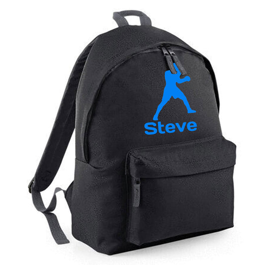 Personalised Boxer Design Backpack, Kids Rucksack Bag with Name
