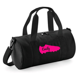 Personalised Football Boot Barrel Bag | Kids Sports Holdall with Name
