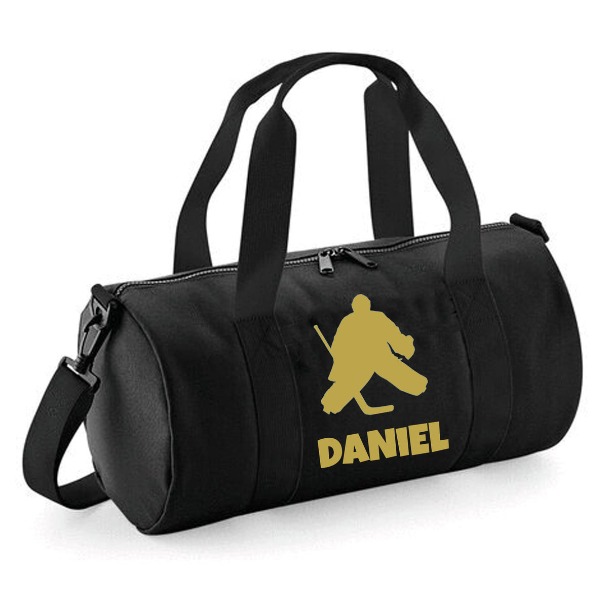 Personalised Ice Hockey Barrel Bag | Kids Sports Holdall with Name
