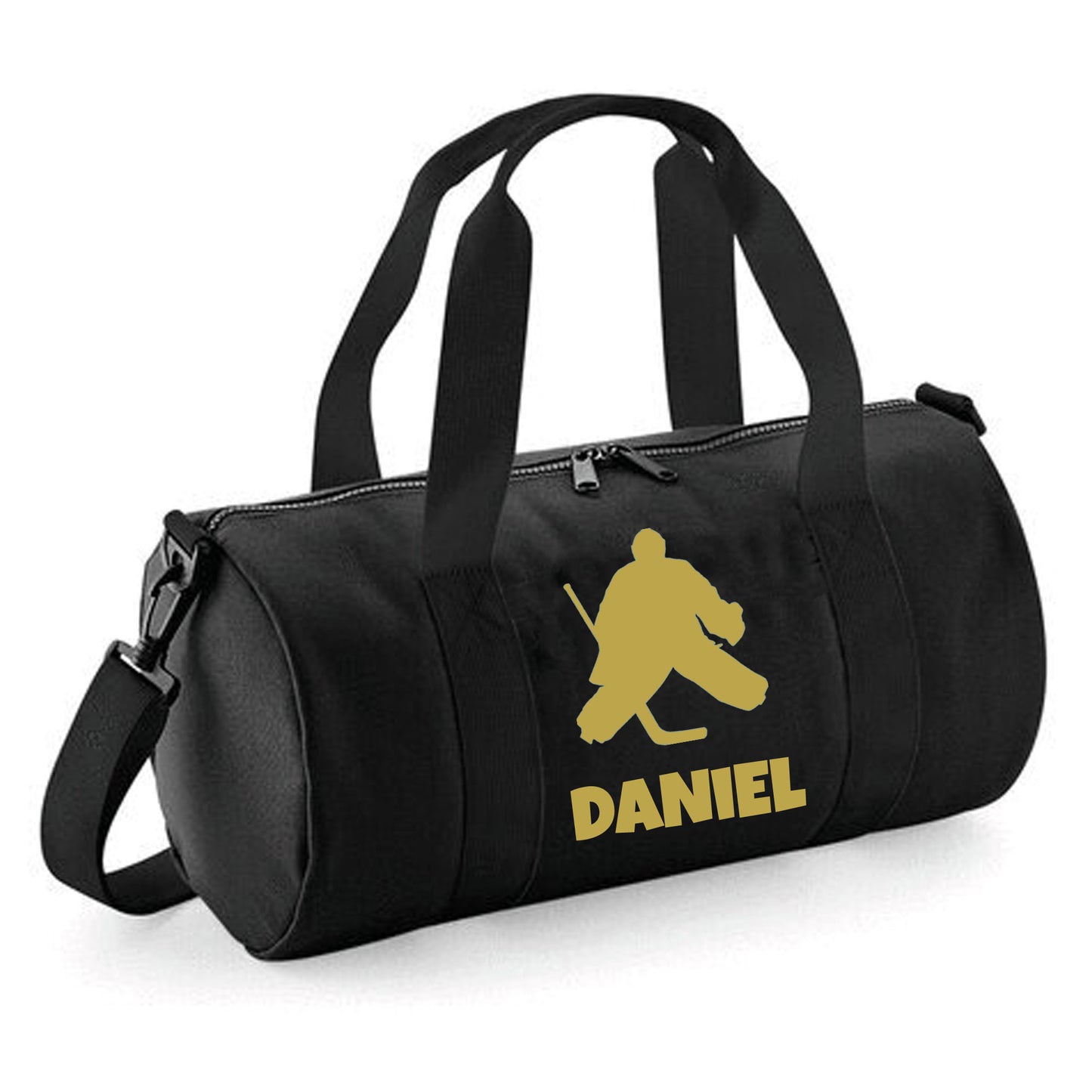Personalised Ice Hockey Barrel Bag, Stylish Holdall for Kids