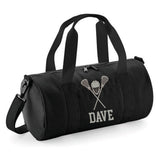 Personalised Lacrosse Barrel Bag | Kids Sports Holdall with Name