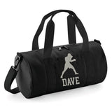 Personalised Boxer Design Barrel Bag | Kids Sports Holdall with Name
