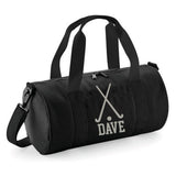 Personalised Hockey Sticks Barrel Bag | Kids Sports Holdall with Name
