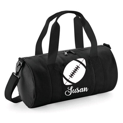 Personalised Rugby Ball Barrel Bag 12L - With Logo & Name
