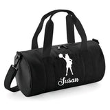 Personalised Cheerleader Barrel Bag | Kids Sports Holdall with Name