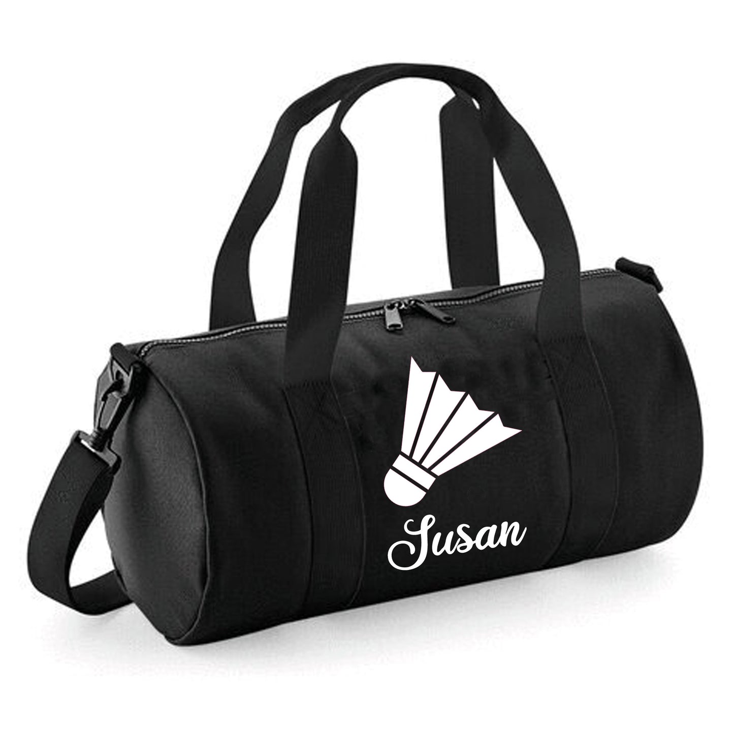 Personalised Badminton Barrel Bag, 12L - Stylish & Durable Holdall