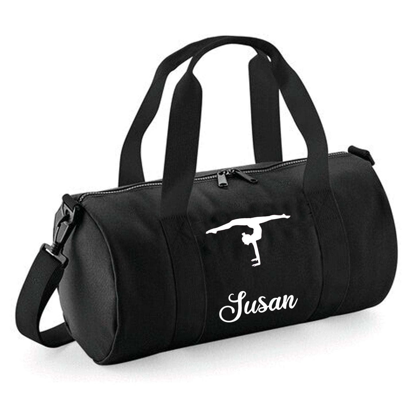 Personalised Gymnastic Barrel Bag 12L Handstand Split Design