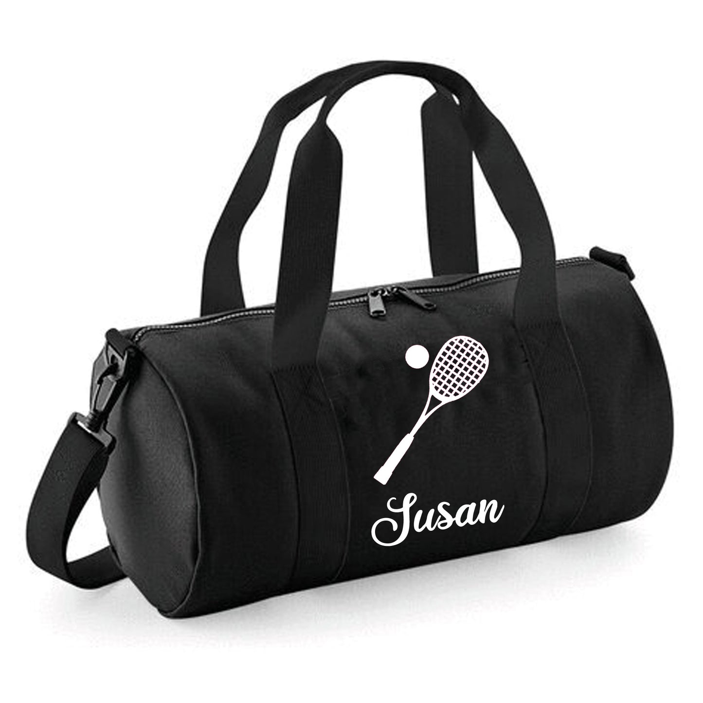 Personalised Squash Barrel Bag 12L, Stylish Holdall for Kids
